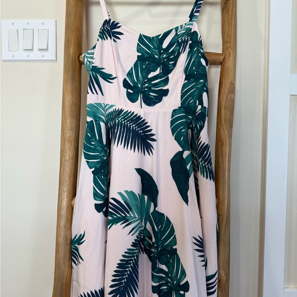 Old Navy- Tropical Leaf Print Dress